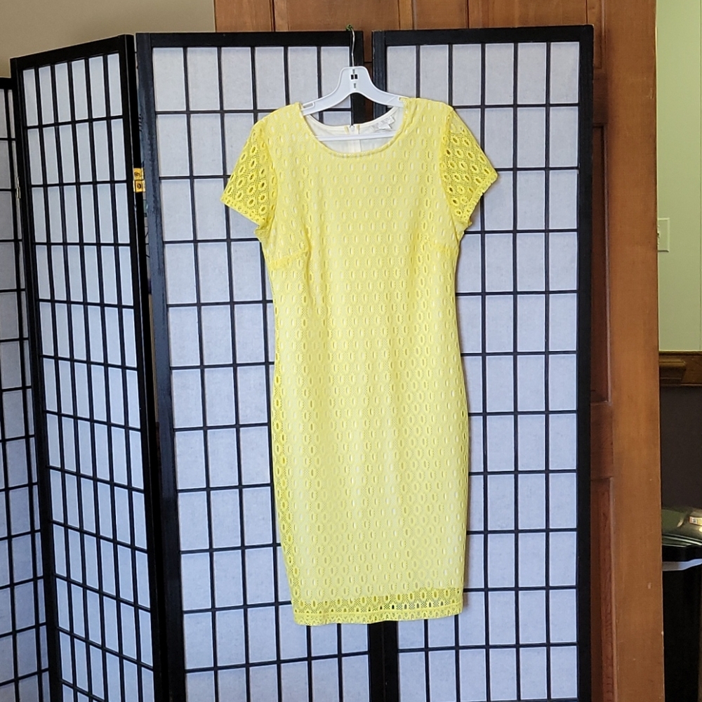 Bright yellow summertime dress